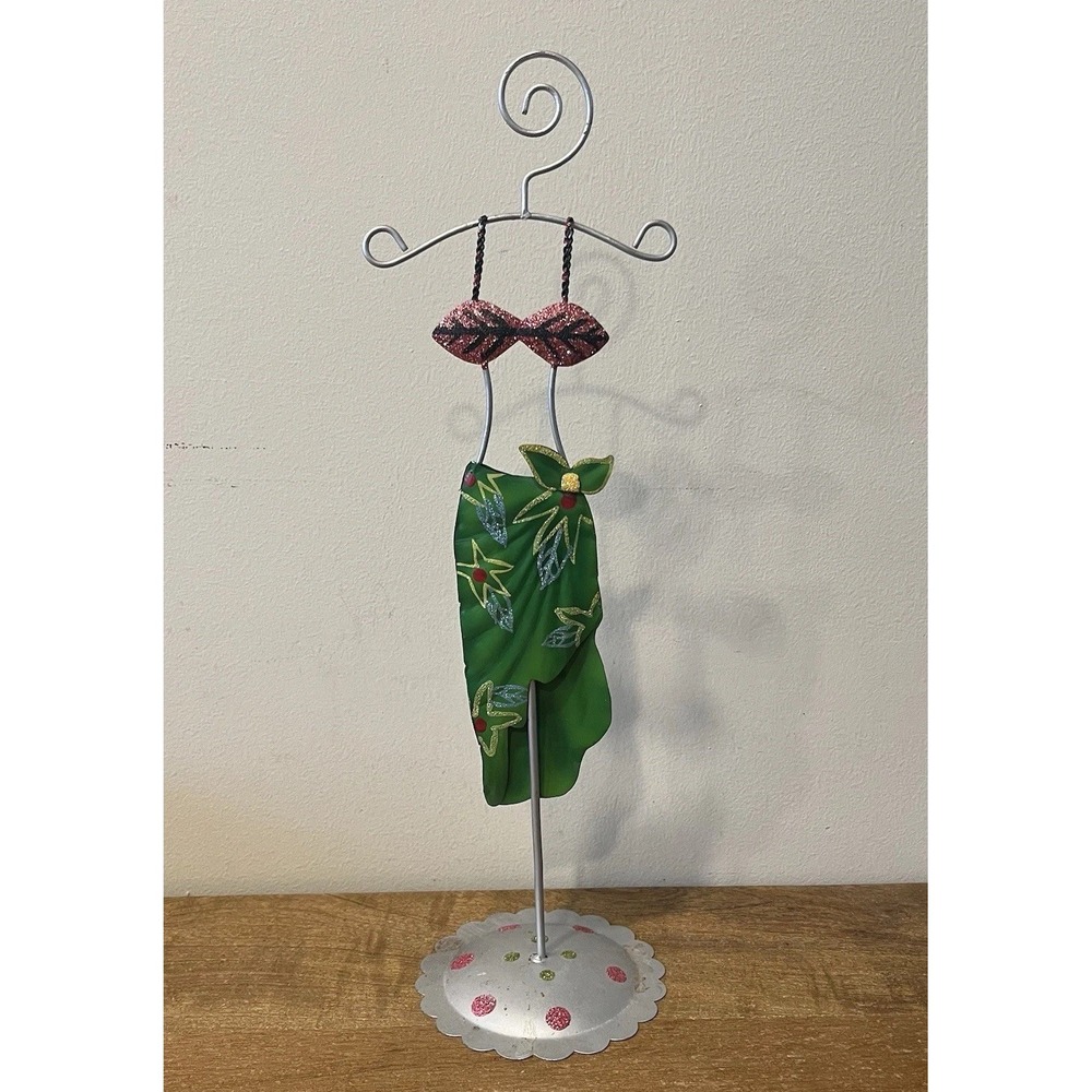Nantucket Hula Bikini Sarong Jewelry Stand Holder Tropical Beach Decor 14"